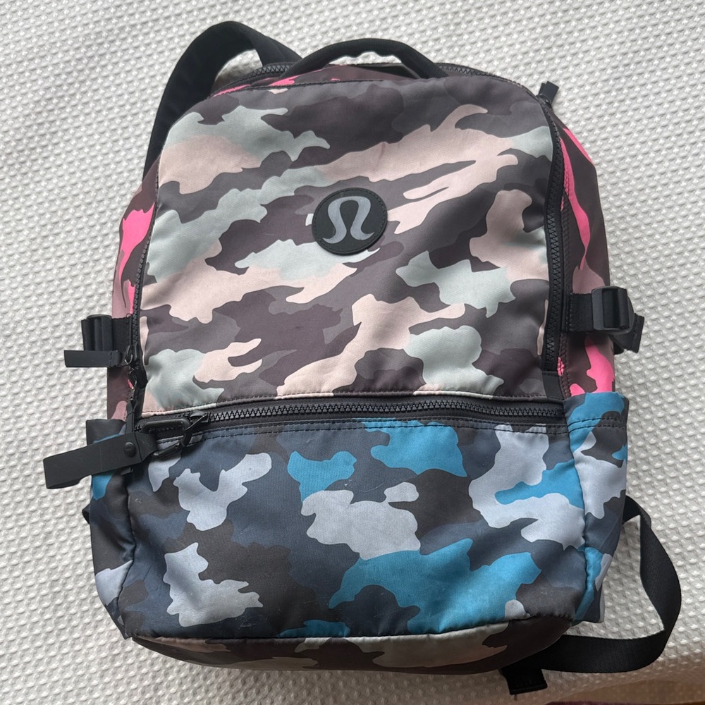 lululemon athletica Multicolor Camo Backpack - Black, Blue, Pink
